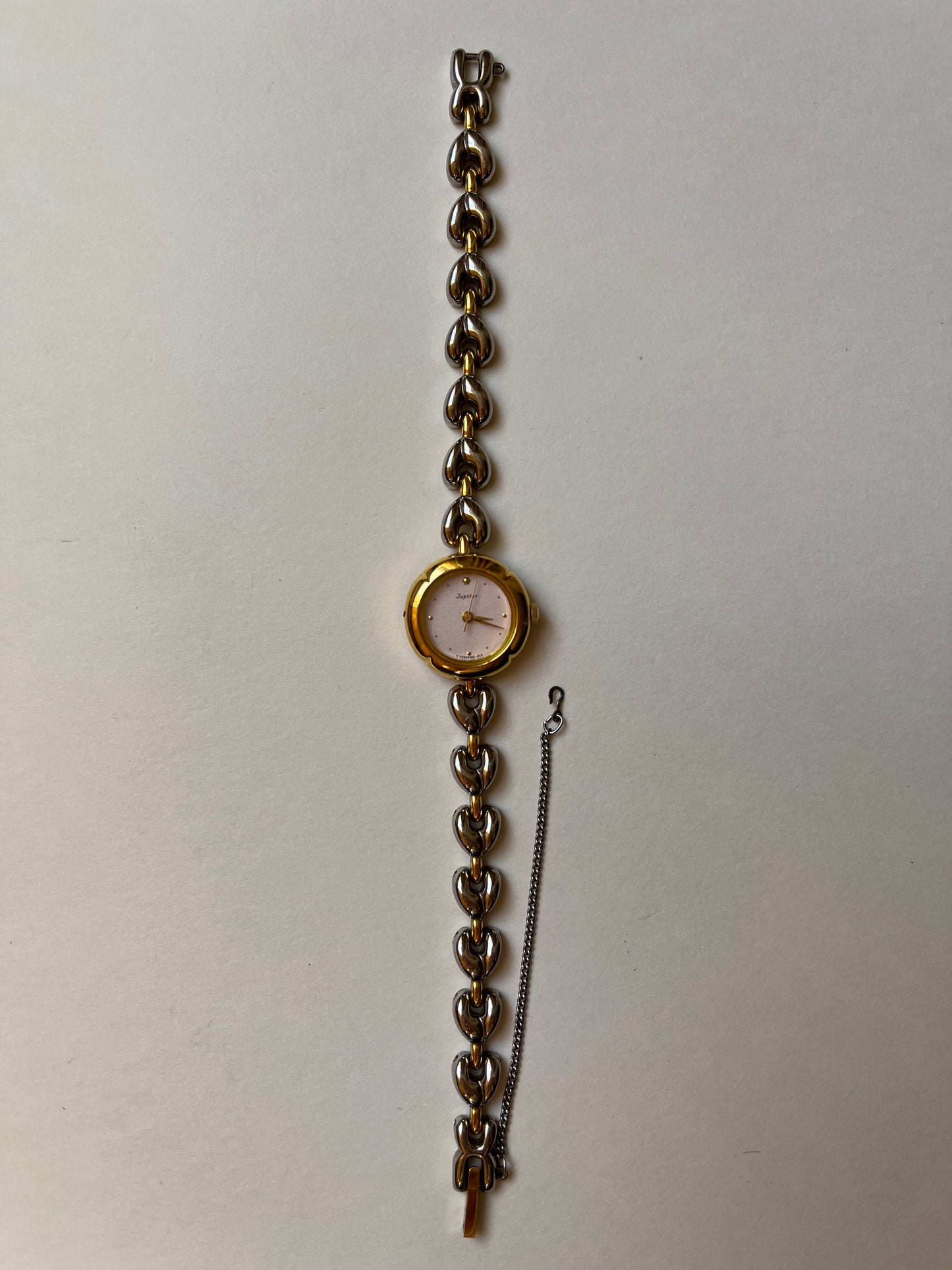 Very Rare and Stunning Two Toned Watch with Pink Round Dial
