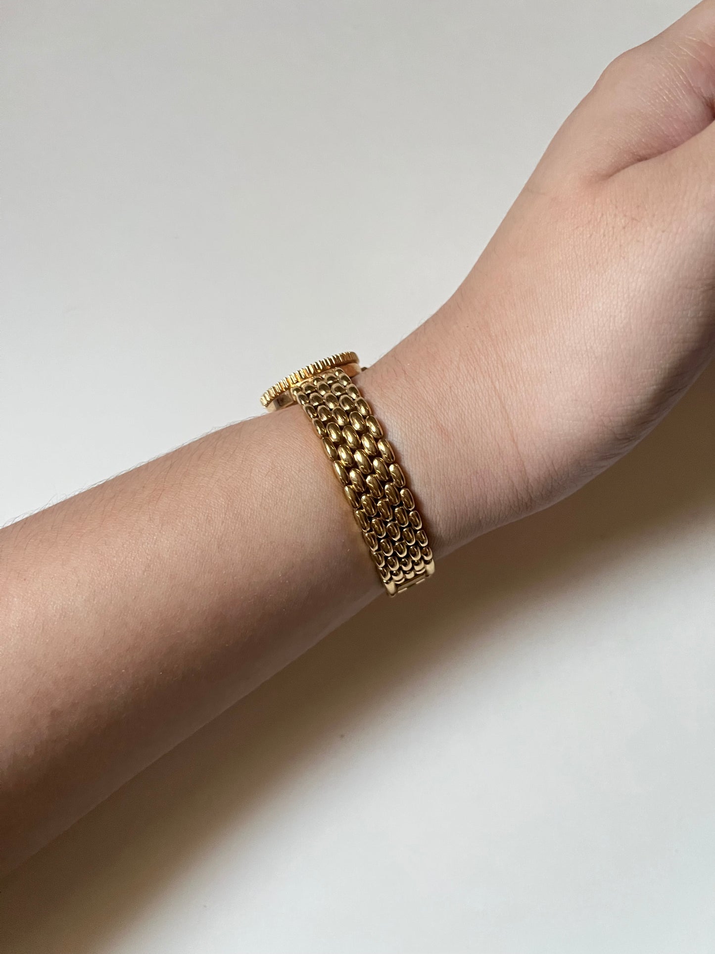 Beautiful Rare Gold Tone Watch with Interchangeable Bezels