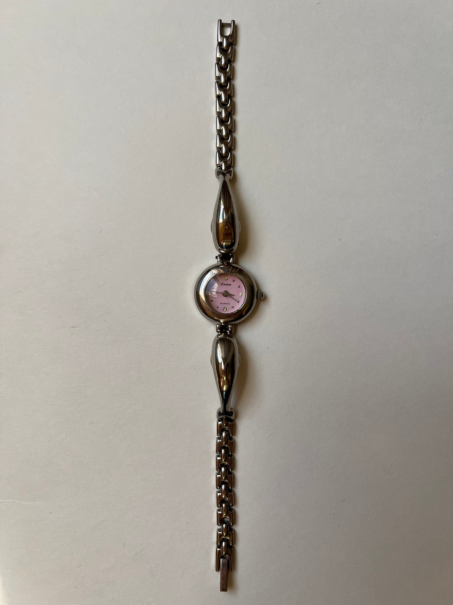 Adorable Silver Tone Watch with Two Dolphins Accent