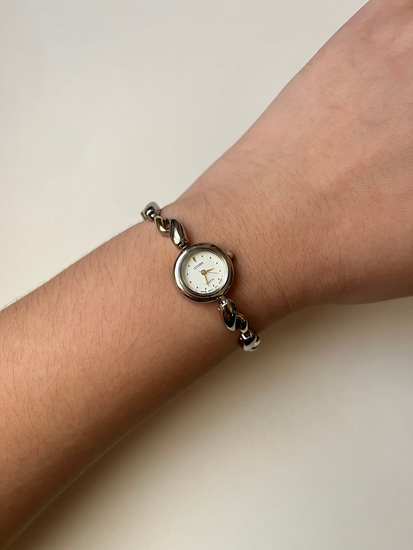 Very Rare and Dainty Two Toned Citizen Watch with Small Round Dial