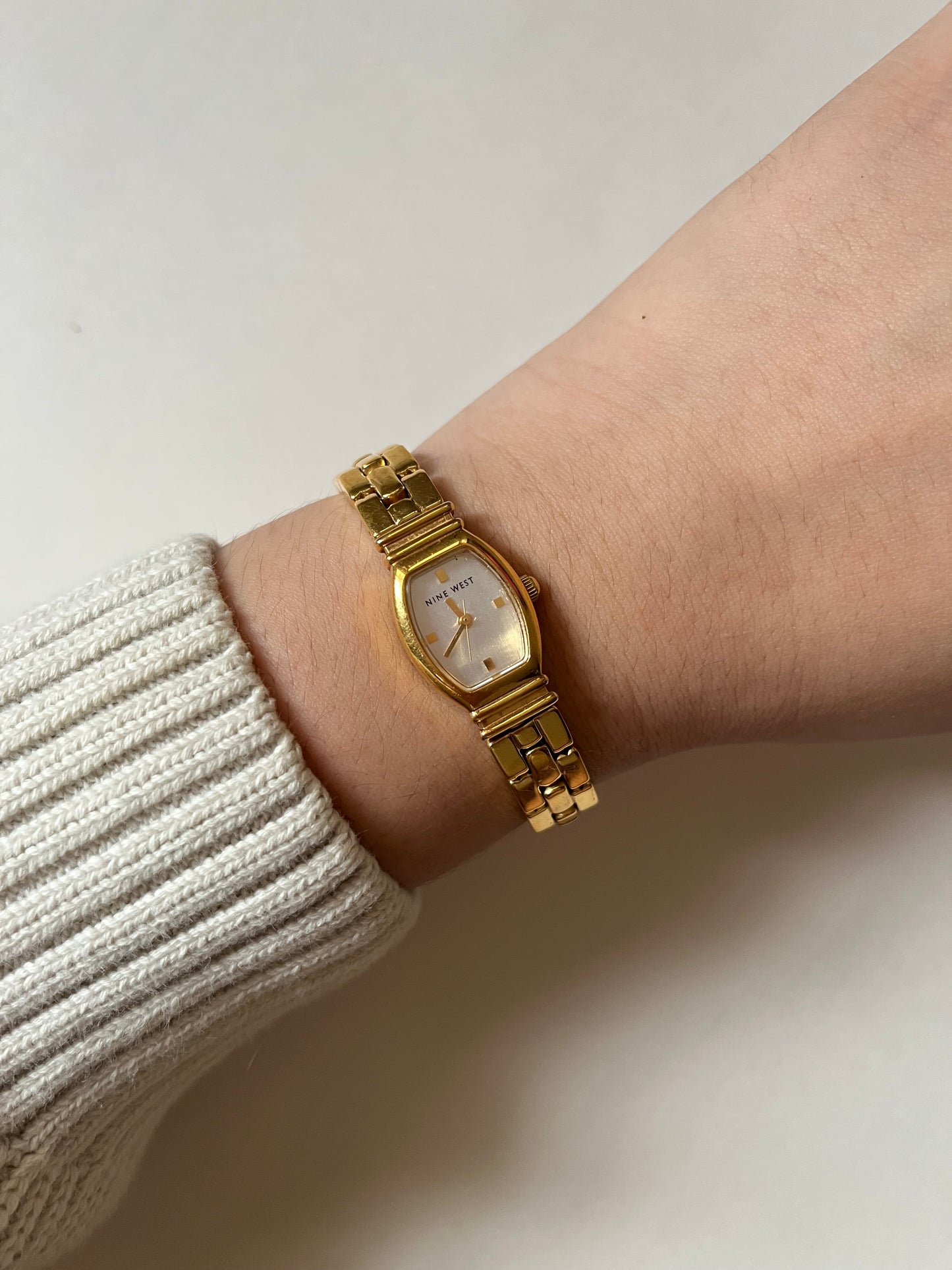 Lovely and Chic Two Toned Watch with Reversible Band