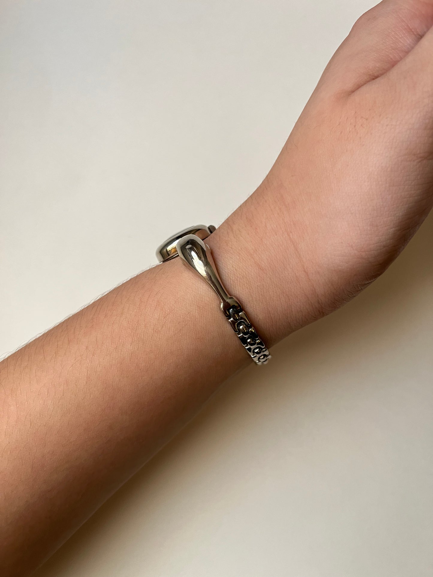 Adorable Silver Tone Watch with Two Dolphins Accent