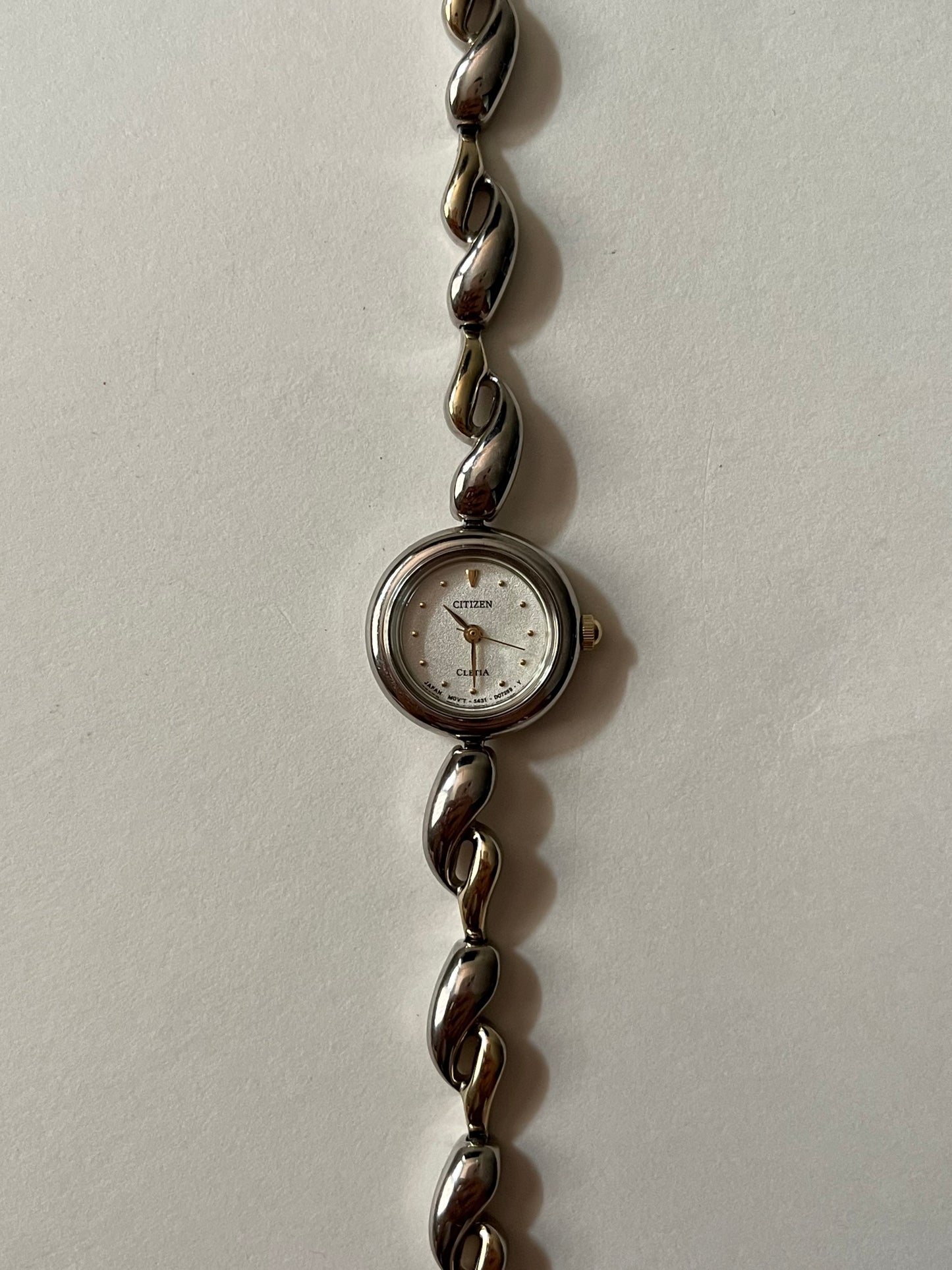 Very Rare and Dainty Two Toned Citizen Watch with Small Round Dial