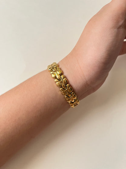 Extremely Rare Gold Tone Seiko Watch with Gorgeous Deep Red Dial