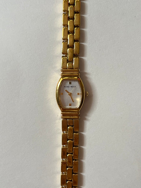 Lovely and Chic Two Toned Watch with Reversible Band