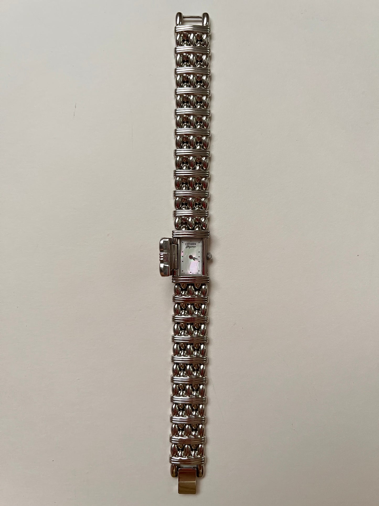 Extremely Rare Vintage Silver Tone Citizen Peekaboo Watch