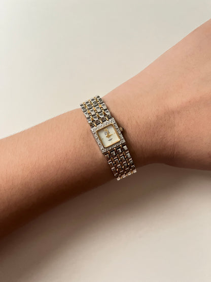 Lovely Two Toned Anne Klein Swiss Watch with Real Diamonds