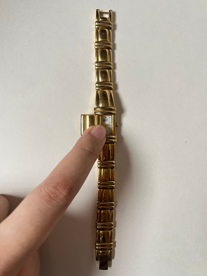 Extremely Rare Vintage Gold Tone Citizen Peekaboo/Slide-out Watch