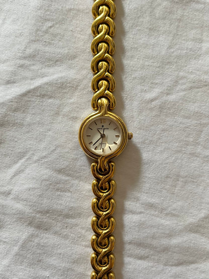 Gold Tone Watch with Round Dial