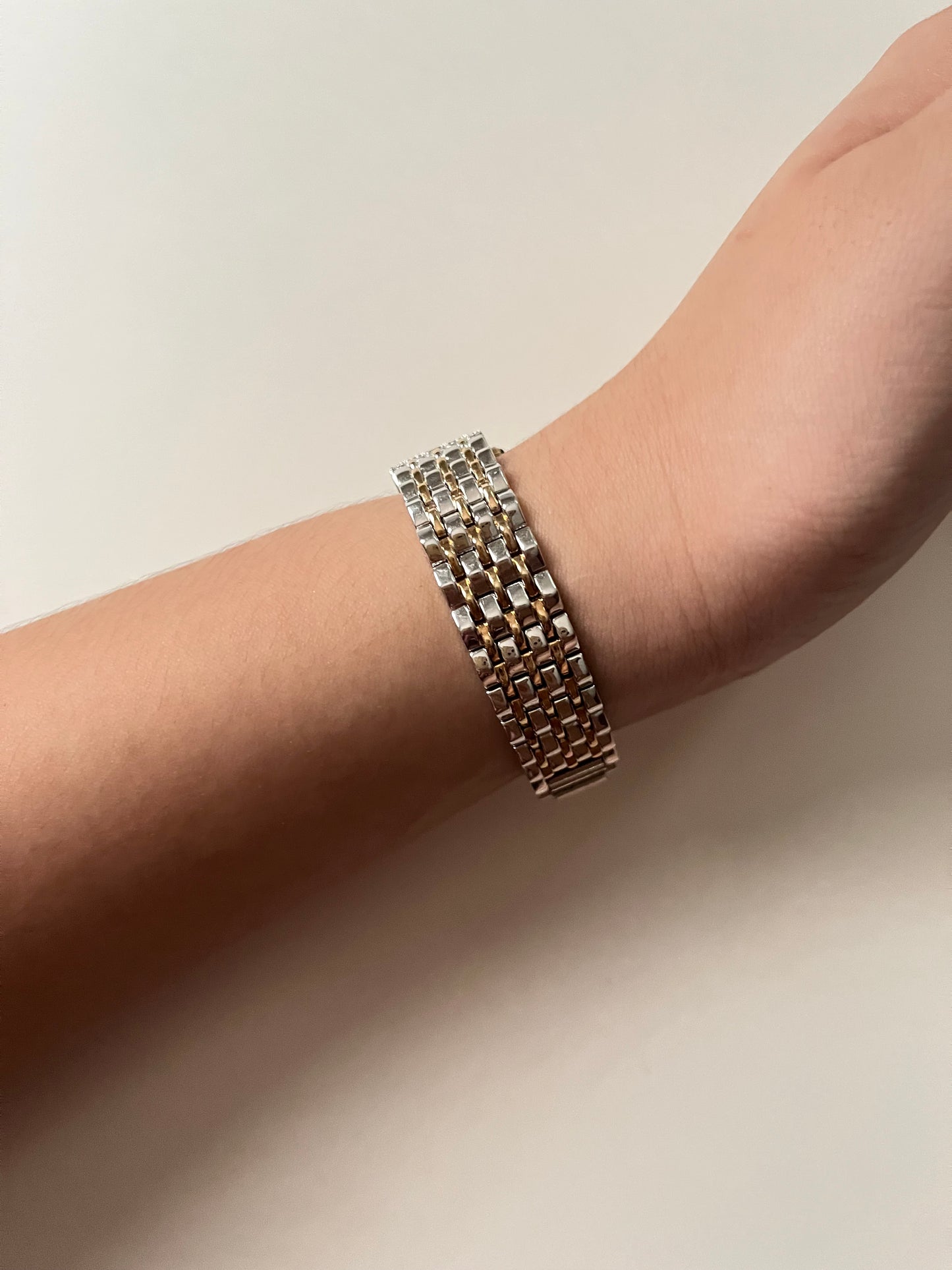 Lovely Two Toned Anne Klein Swiss Watch with Real Diamonds