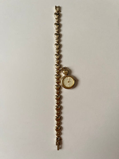 Very Rare and Cutest Gold Tone Pino Seiko Watch with Pendant Style Dial