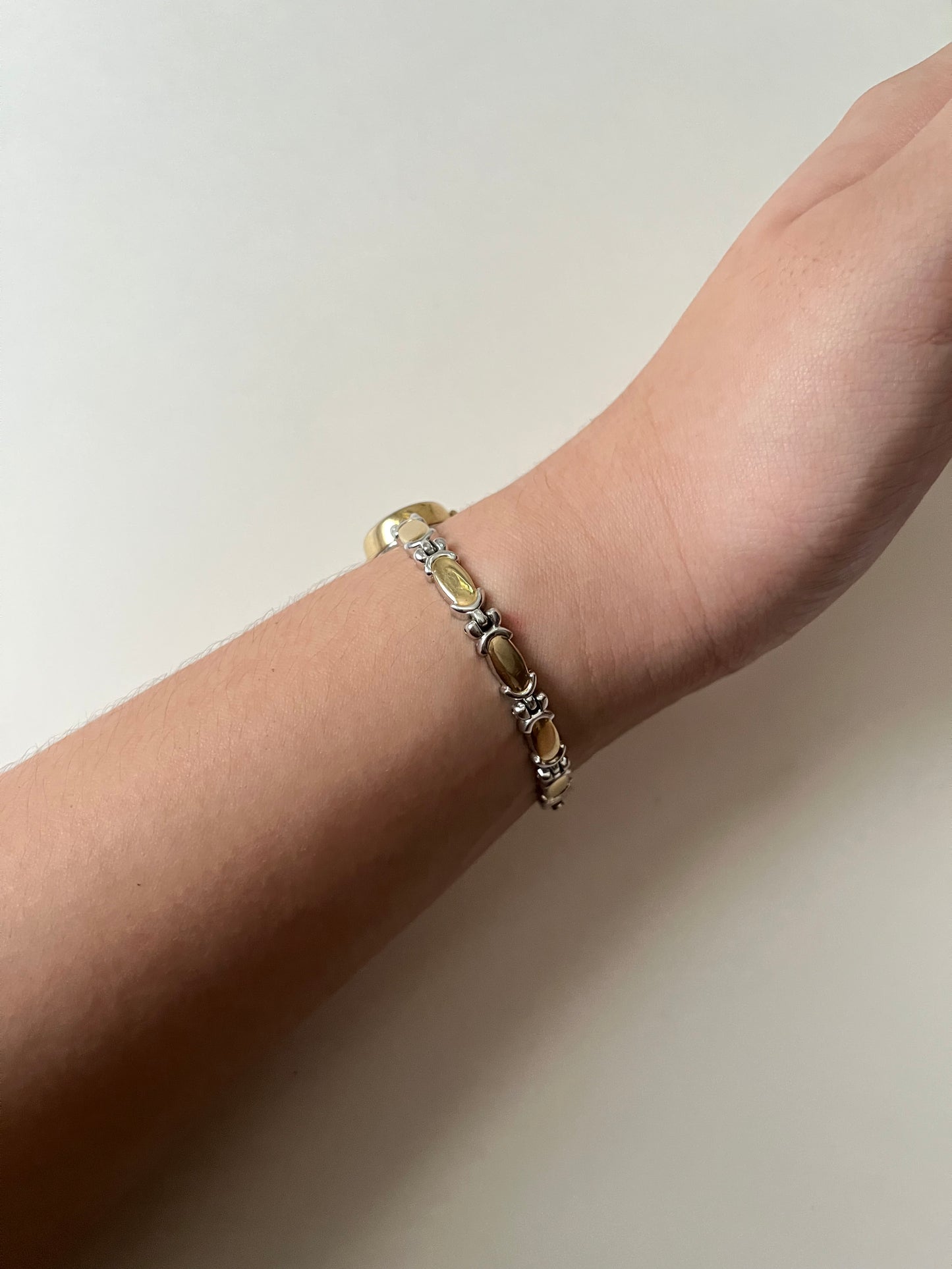 Beautiful Unique and Dainty Two Toned Alba Watch with Oval Dial