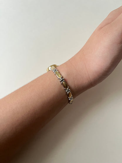Beautiful Unique and Dainty Two Toned Alba Watch with Oval Dial