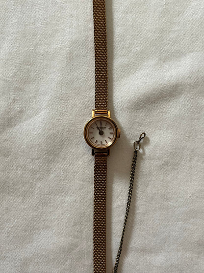 Rose Gold Tone Katherine Hamnett Watch with the Daintiest Round Dial