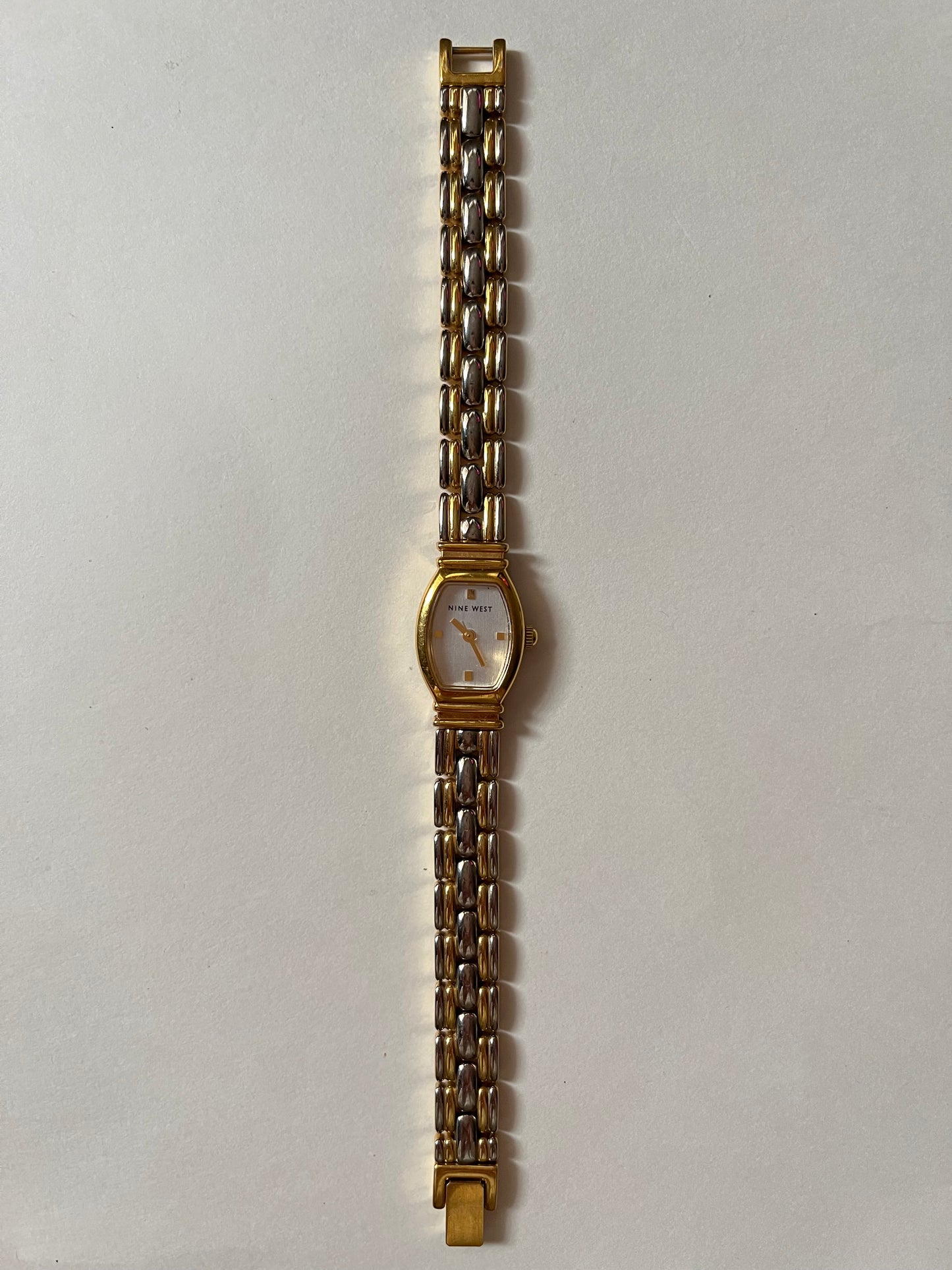 Lovely and Chic Two Toned Watch with Reversible Band