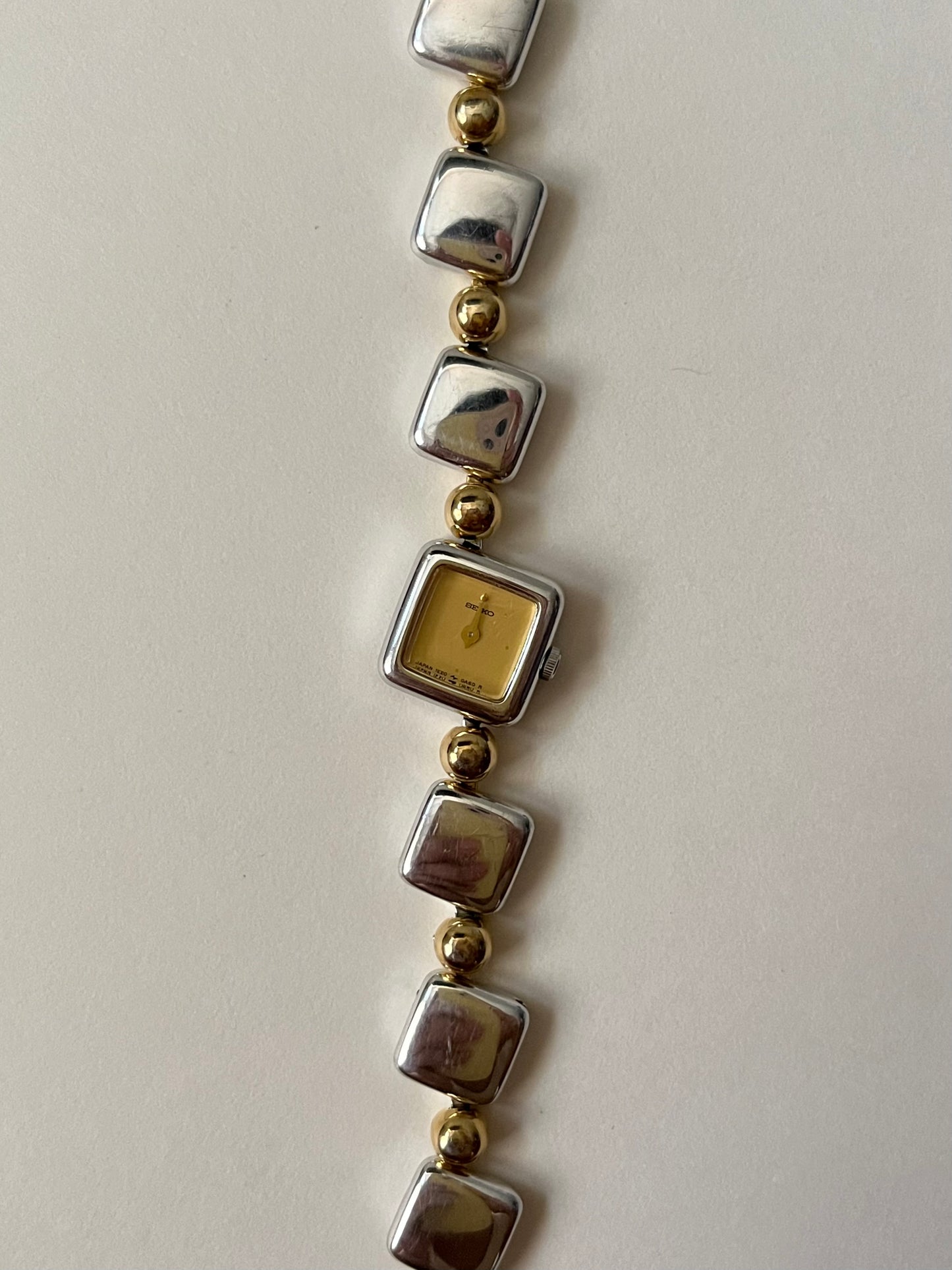 Extremely Unique Two Toned Vintage Geometric Style Seiko Watch