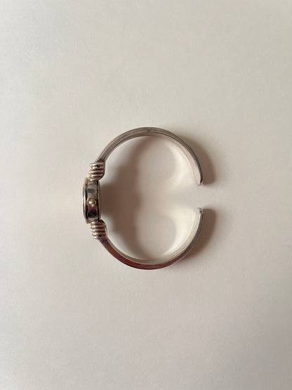 Two Toned Open Cuff Anne Klein Watch with Interchangeable Bezels