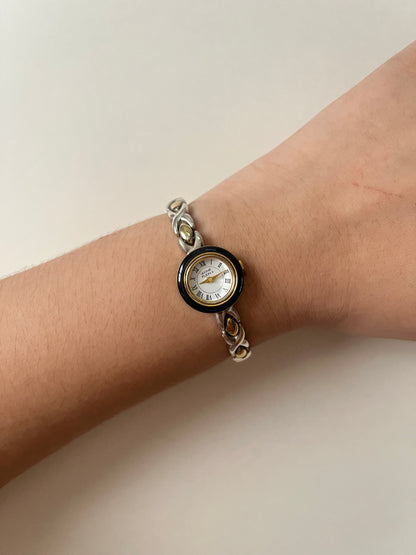 Lovely Two Toned Anne Klein Watch with Interchangeable Bezels