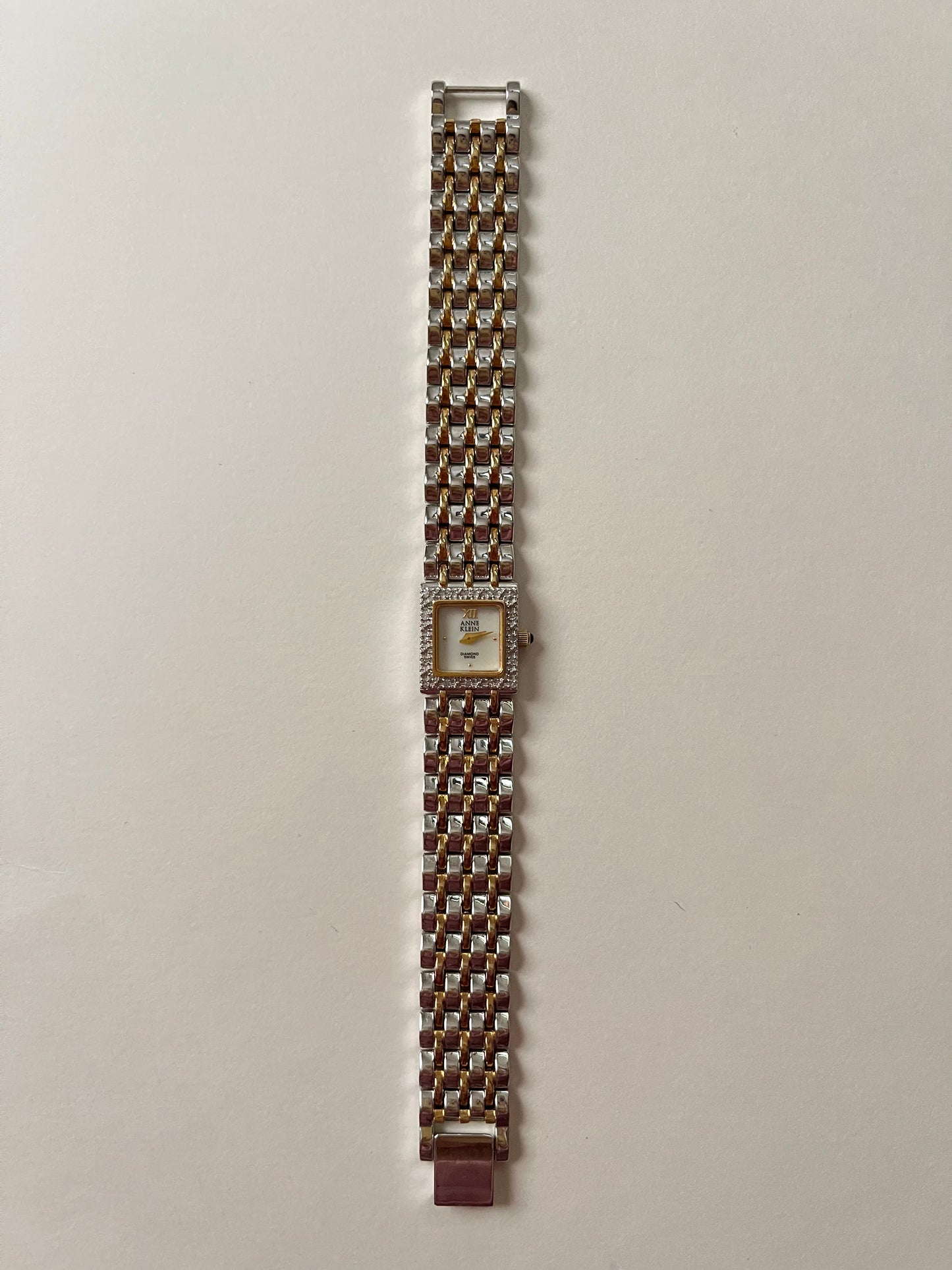 Lovely Two Toned Anne Klein Swiss Watch with Real Diamonds