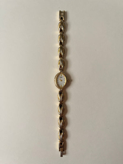 Lovely Two Toned Citizen Watch with Oval Dial