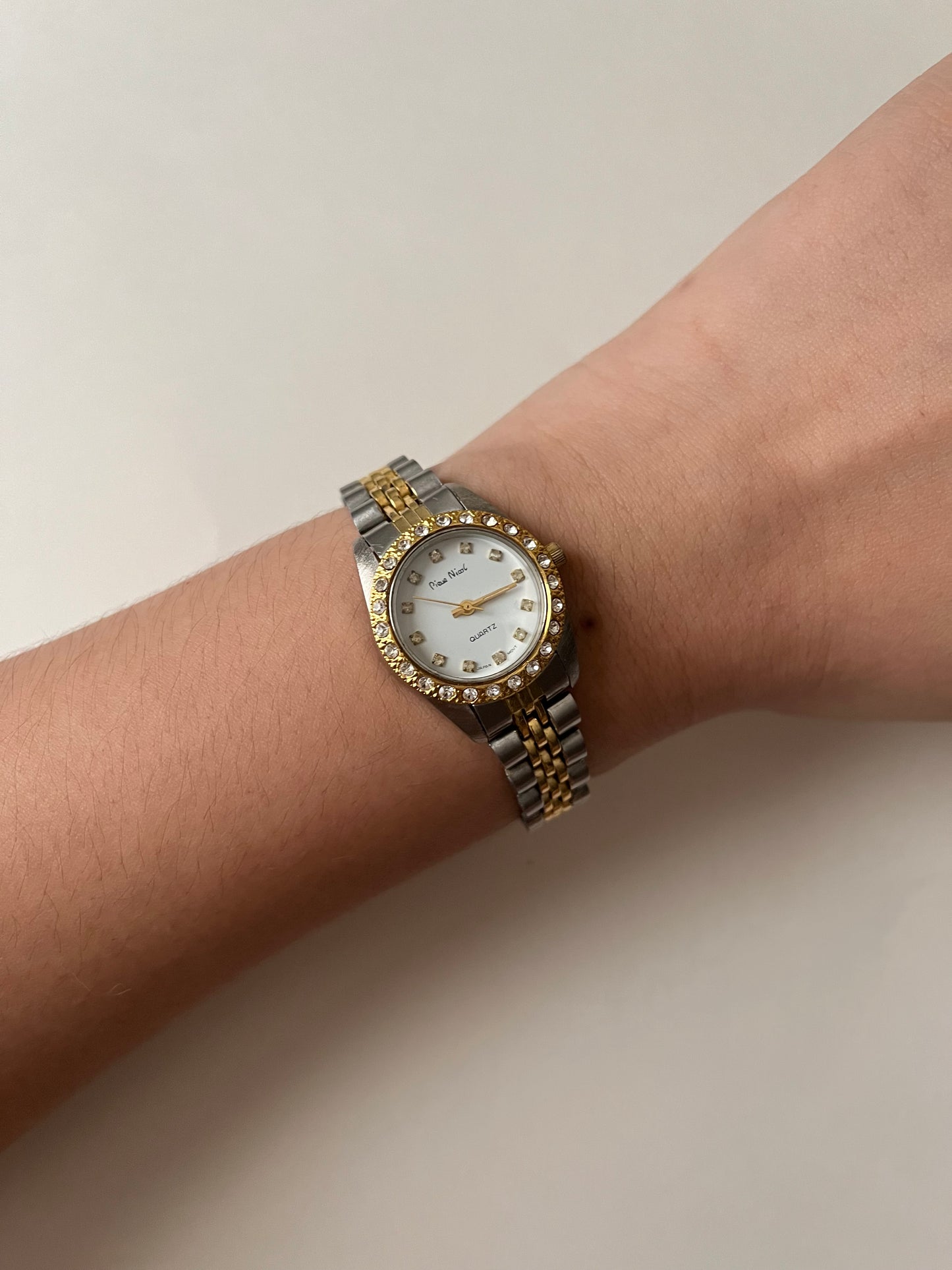 Classic Two Toned Watch with Interchangeable Bezels (A Rolex Dupe)